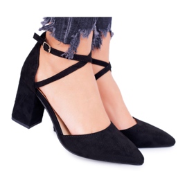PS1 Escarpins à talons pour femmes en Spitz Black Cosmo noir