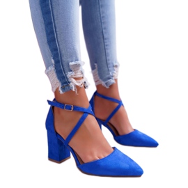 PS1 Escarpins à talons pour femmes en Spitz Bleuet Cosmo