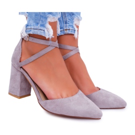 PS1 Escarpins à Talons Pour Femmes En Spitz Grey Cosmo gris