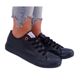 Baskets Femme Cross Jeans Noir DD2R4029