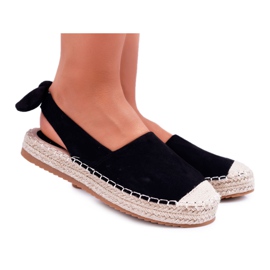 Espadrilles Femme Baskets Noires Moriente le noir