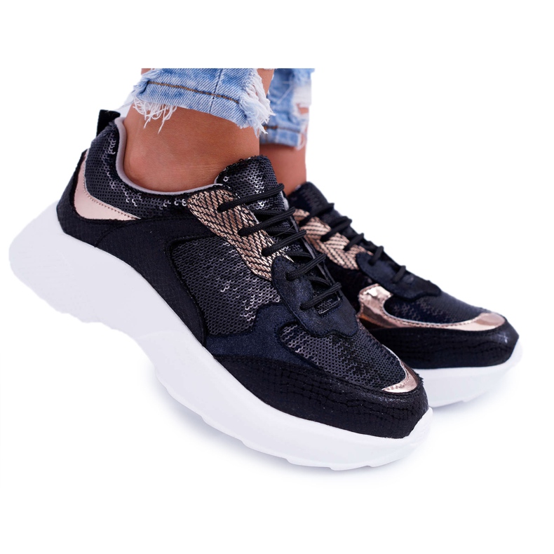 Moow Chaussures de sport pour femmes Noir Rendy le noir jaune