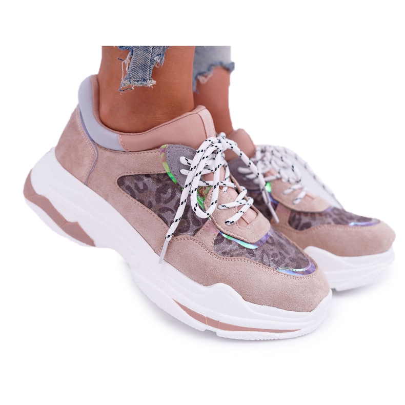 FC1 Chaussures De Sport Pour Femmes Semelle Haute Rose Cabana