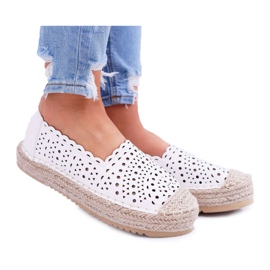 HAN Espadrilles Femme, Slip-on Blanc Satisfaction