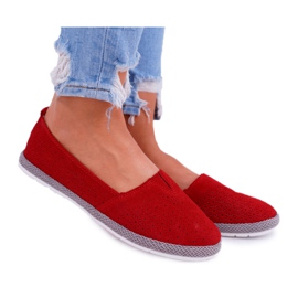 S.Barski Espadrilles Femme Cuir Daim Rouge Bimbo