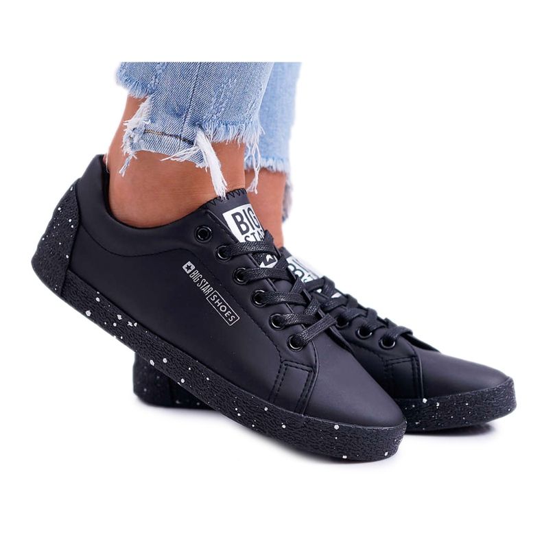 Baskets Femme Big Star Gris Étoile Noir AA274A008