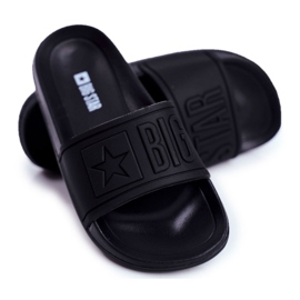 Pantoufles Big Star noires pour enfants et adolescents DD374157