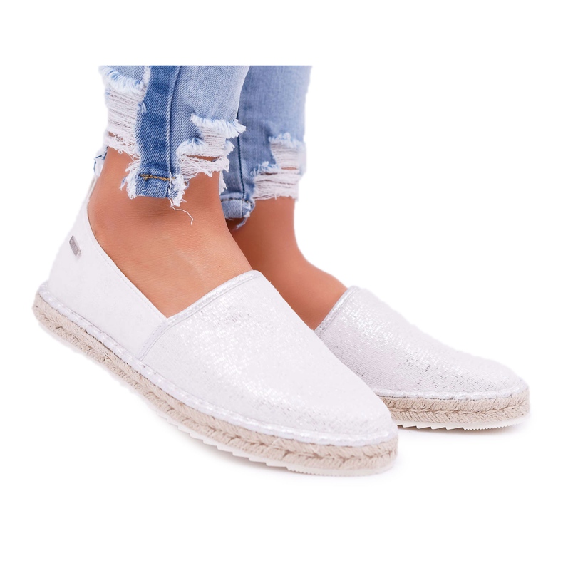 Espadrilles Femme Big Star Tressé Semelle Argent DD274770 gris