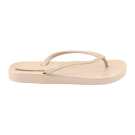 Tongs Ipanema 82763 beiges d'or
