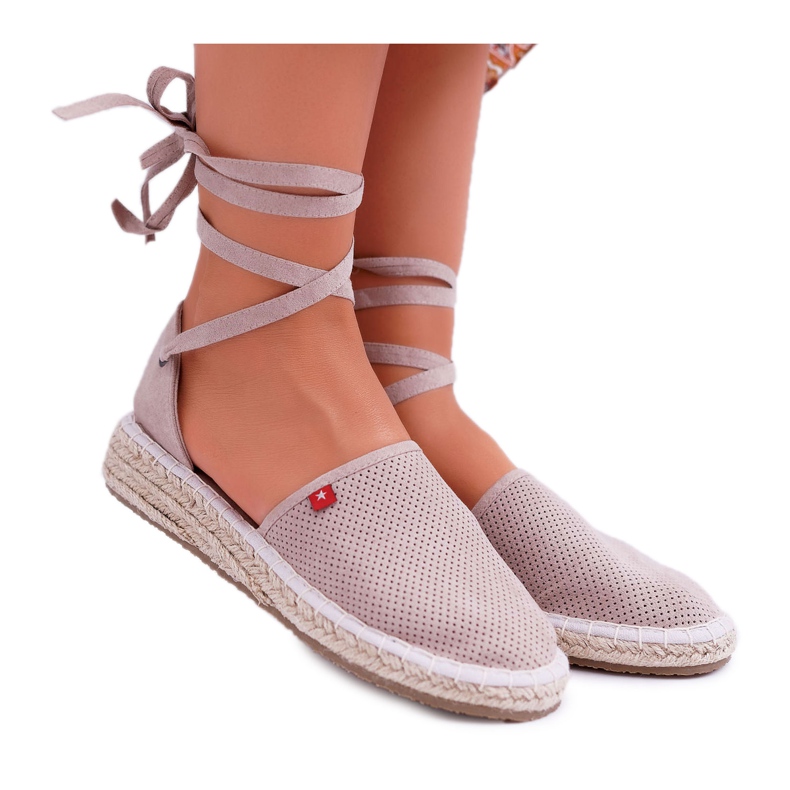 Espadrilles Femme Big Star Sur Plateforme Beige DD274A193