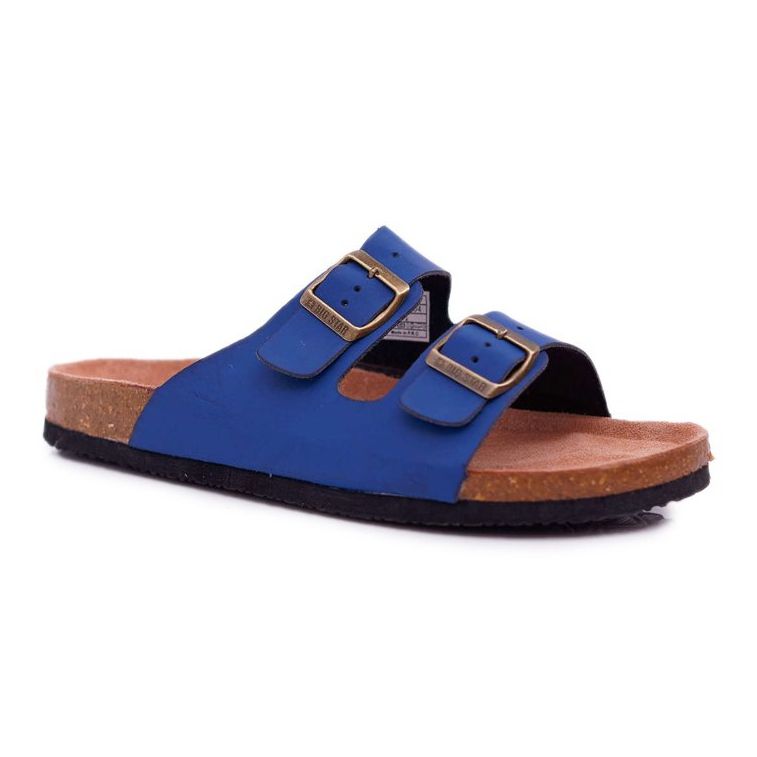 Chaussons Pour Hommes Avec Boucles Big Star Bleu Marine DD174604