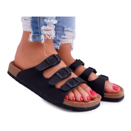 Pantoufles noires pour femmes Big Star DD274139