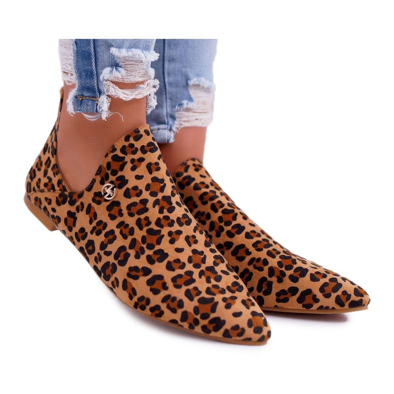 Lu Boo Bottes Avec Découpes Leopard Chelsea brun