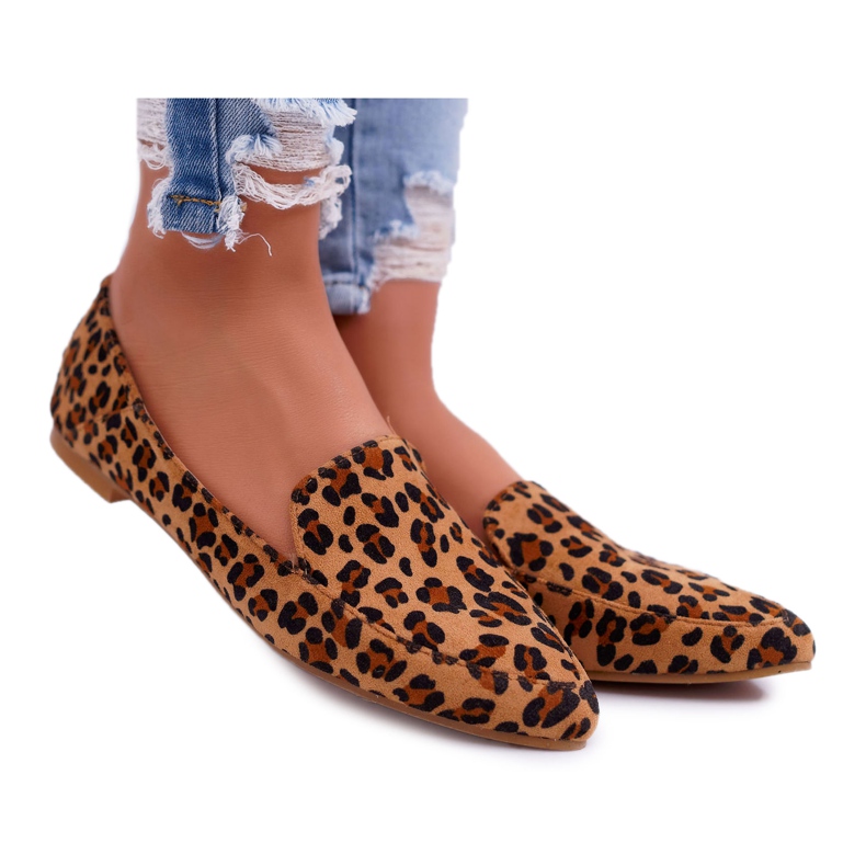 Mocassins Femme Lu Boo Léopard Magnus brun