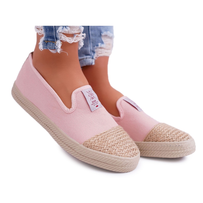 Espadrilles Femme Cross Jeans Rose DD2R4048 Espadrilles Femme Cross Jeans Rose DD2R4048