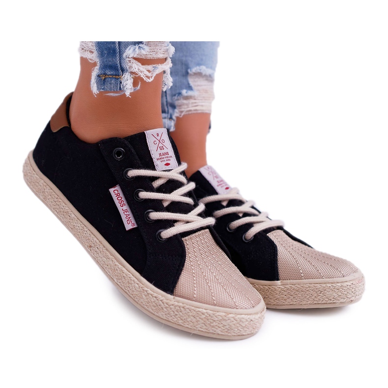 Baskets Femme Cross Jeans Noir DD2R4093 le noir Baskets Femme Cross Jeans Noir DD2R4093 le noir