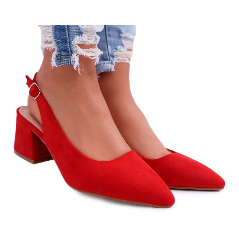 Escarpins à talons pour femmes en Spitz Red Contrail rouge
