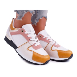 FJ1 Chaussures de sport pour femmes Merido jaune blanche multicolore