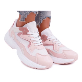 FRJ Chaussures Sport Femme Rose Blanc Chantal