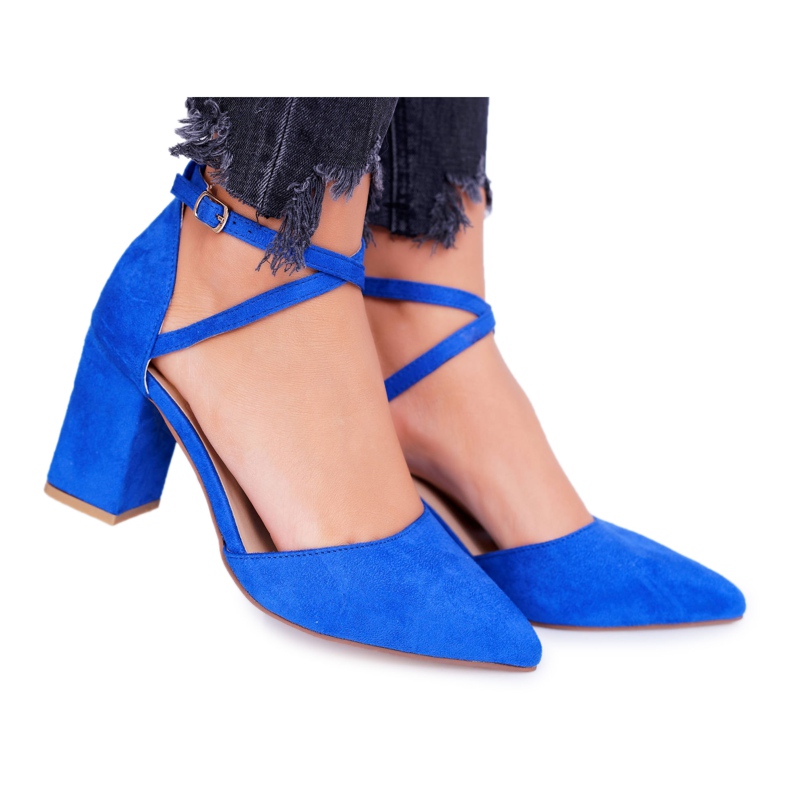 PS1 Escarpins pour femmes sur un talon dans le trafic de bleuet Spitz