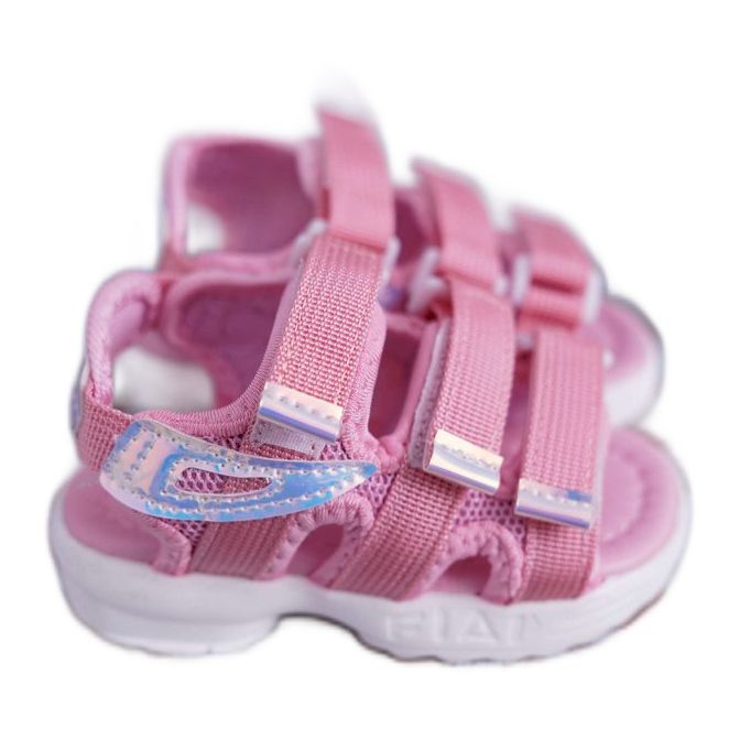 FRROCK Sandales Enfant Avec Velcro Pour Fille Rose Kimmi