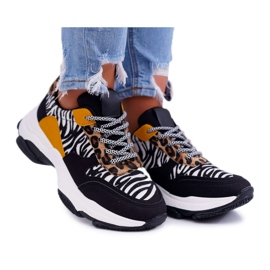 Chaussures de Sport Femme Semelle Épaisse Zebra Sevana brun noir