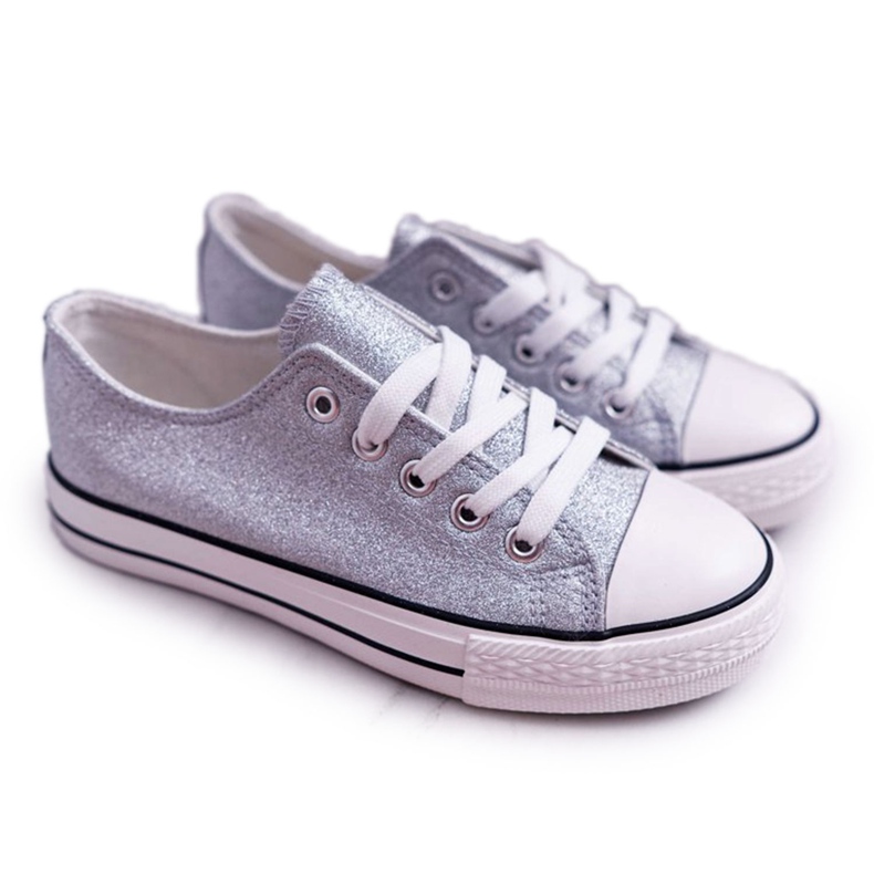 FRROCK Baskets Enfant Enfant Brocade Silver Misty gris