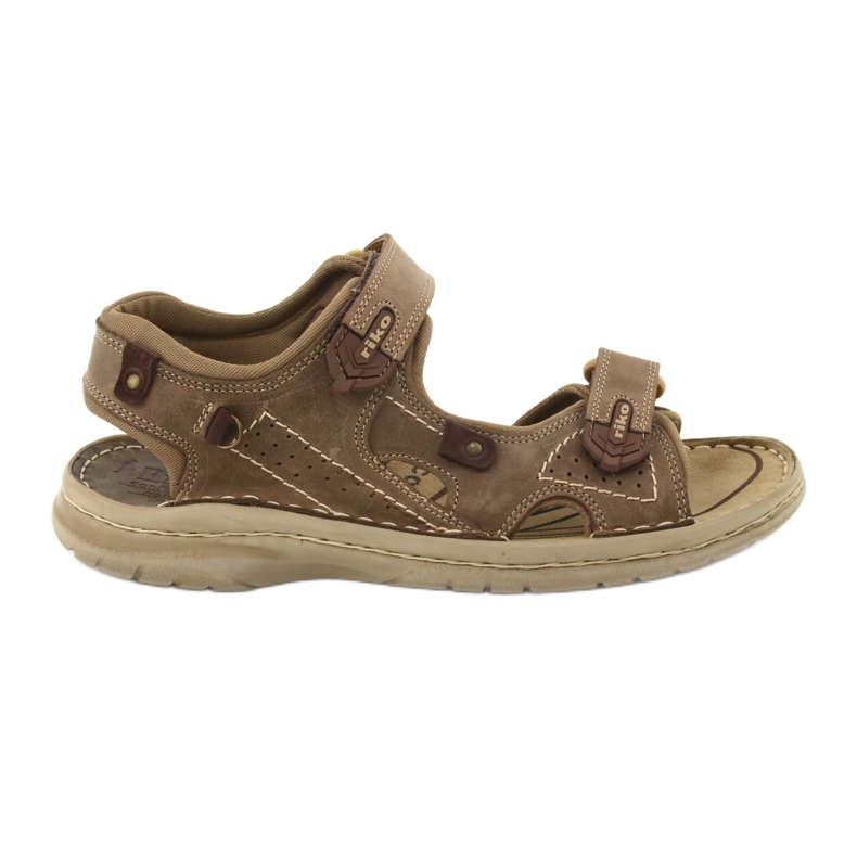Sandales confort Riko 552 pour hommes beige Sandales confort Riko 552 pour hommes beige
