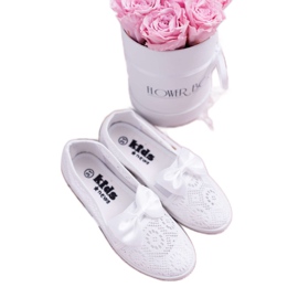 EVE Baskets blanches en dentelle Dudi pour enfants