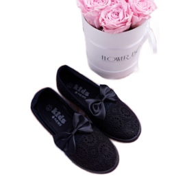 EVE Baskets noires en dentelle Dudi pour enfants