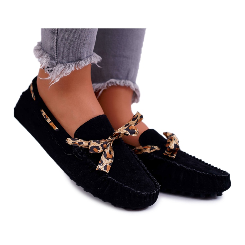 Mocassins Femme Lu Boo Confortable Noir Plummy