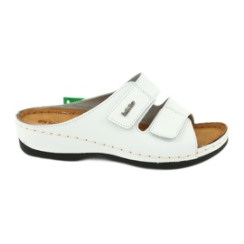 Les tongs en cuir des femmes inblu 158d107 blanc blanche Les tongs en cuir des femmes inblu 158d107 blanc blanche