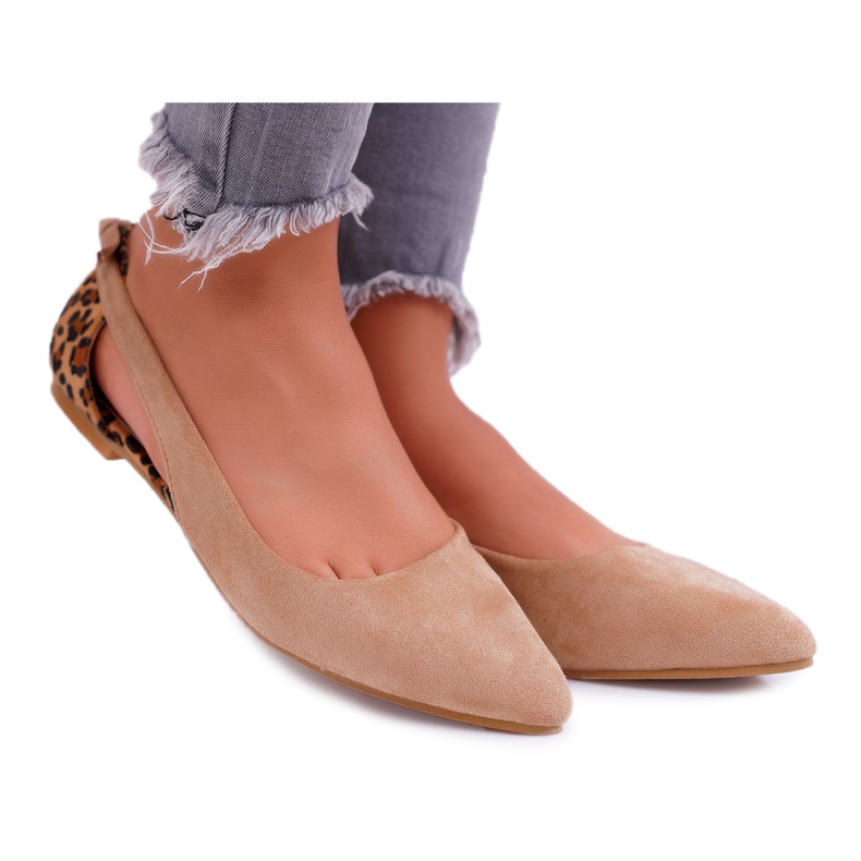 Lu Boo Ballerine En Daim Spitz Camel Better brun