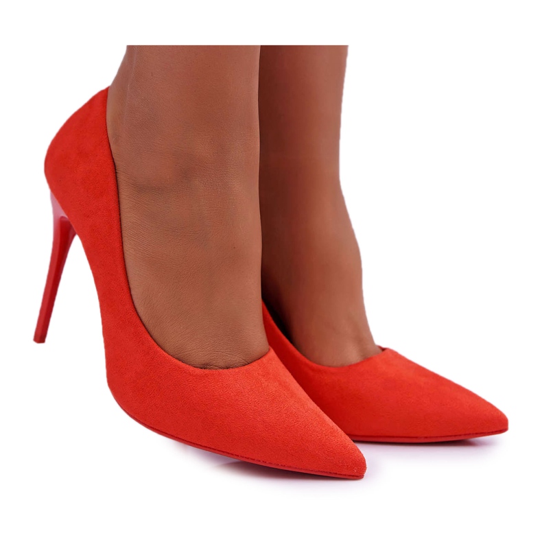 PS1 Escarpins Femme Daim Orange Yanna