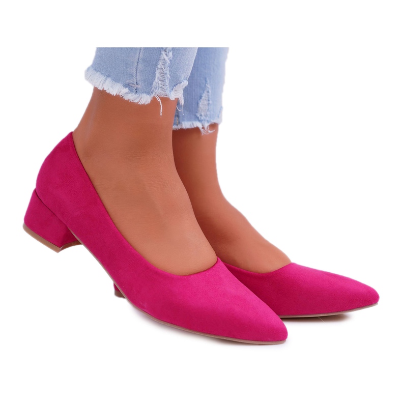 PS1 Escarpins Classiques Femme Daim Fuchsia Rheya rose