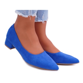 PS1 Escarpins Classiques Femme Daim Bleu Rheya