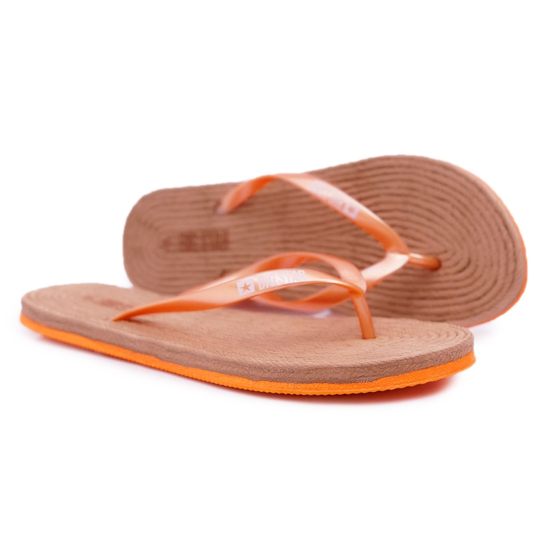 Pantoufles Femme Tongs Big Star Orange AA274A120