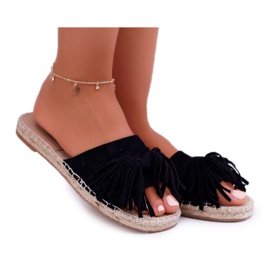 PV1 Chaussons Femme Noir Boho Vices 8458
