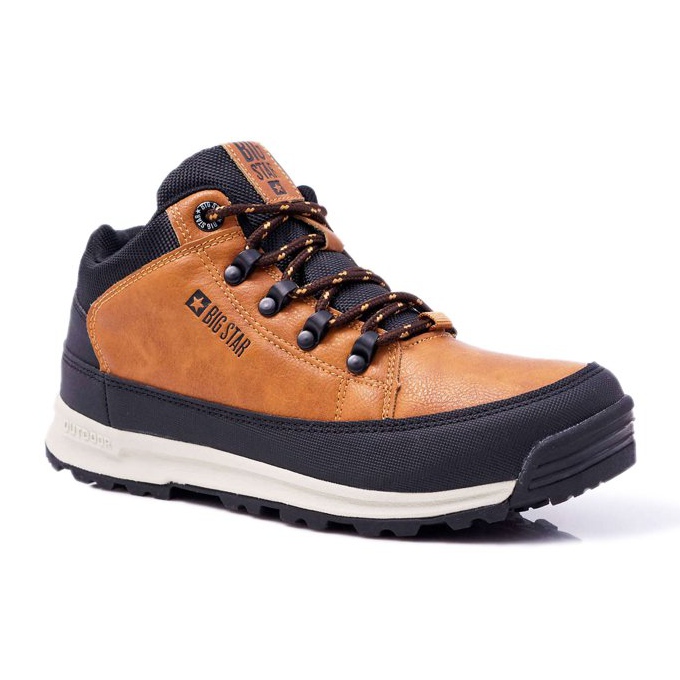 Chaussures de trekking pour hommes Big Star High Outdoor Camel EE174464 brun