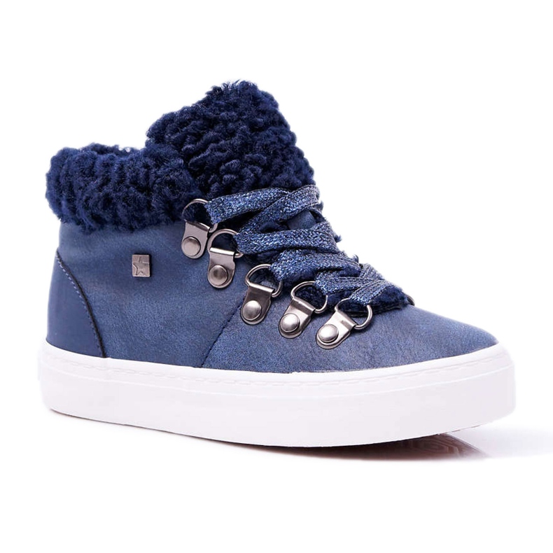 Enfants Garçons Filles Chaussures Filles Big Star Bleu Marine EE374018