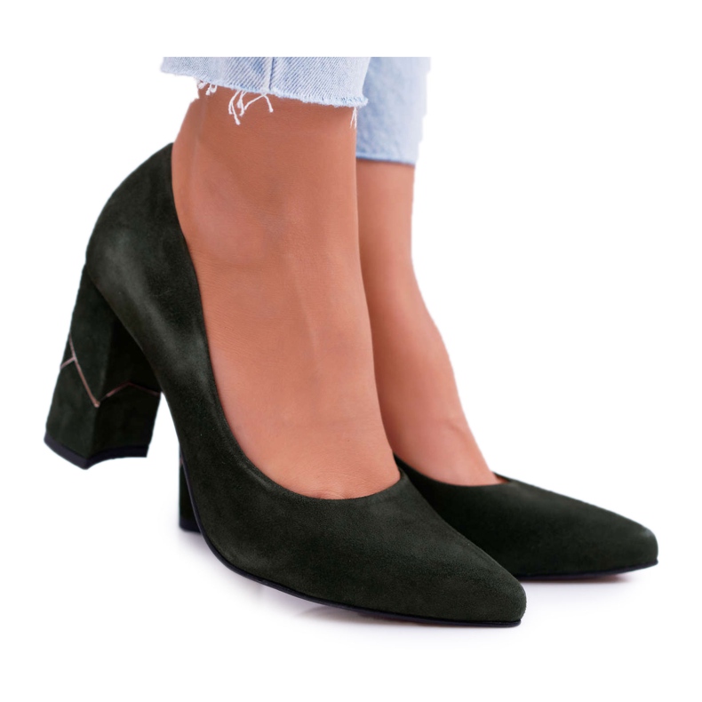 Escarpins pour femmes Laura Messi Suede Olive 2050 Tiffany vert Escarpins pour femmes Laura Messi Suede Olive 2050 Tiffany vert