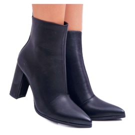 FRID Bottines Femme À Talons Hauts, Fermeture En Spitz Noir Ferol