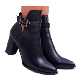 Bottines Femme À Talons Hauts Noir Getren le noir