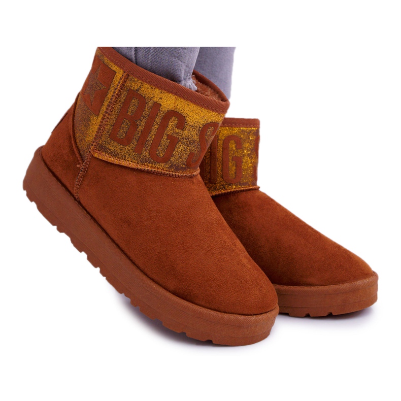 Bottes de neige chaudes marron pour femmes Big Star EE274259 brun