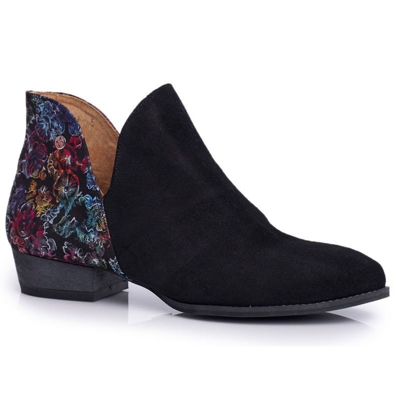 Bottines Plates Femme Maciejka Spring Cuir Noir 04091-57 le noir