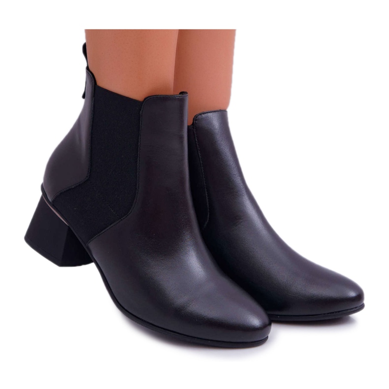 Bottes en cuir pour femmes Laura Messi Noir 2034 le noir