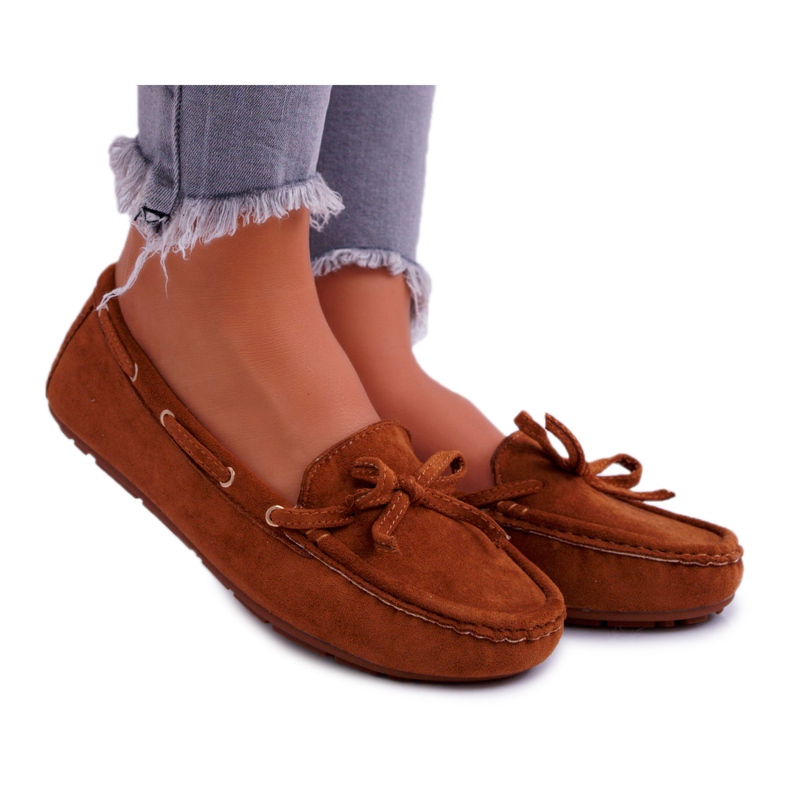 S.Barski Mocassins Femme Daim Camel S. Barski Gustoben brun