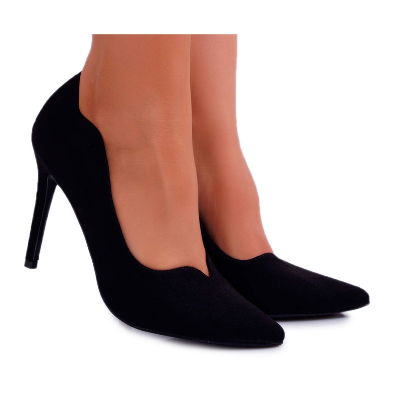 Escarpins Femme Daim Noir S.Barski Ziger le noir