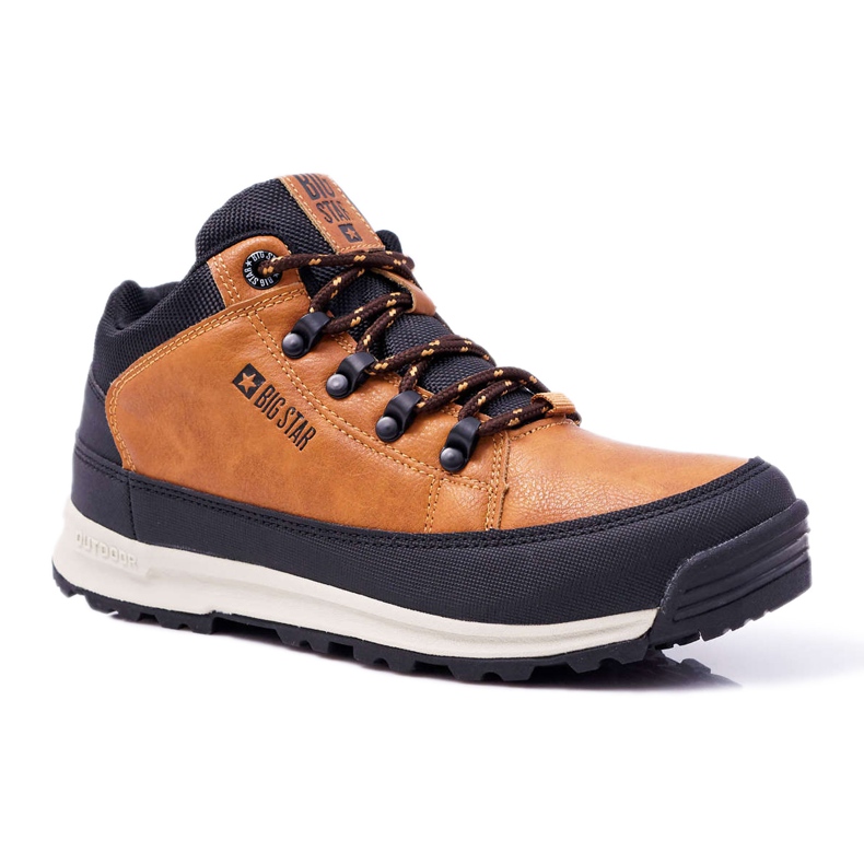 Chaussures de trekking pour jeunes Big Star High Outdoor Camel EE274815 brun