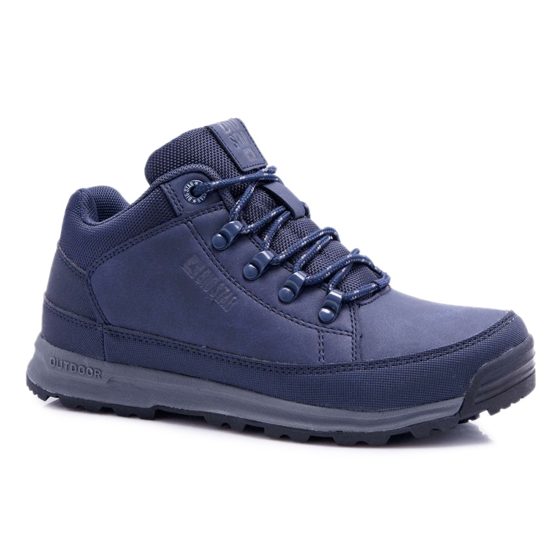 Chaussures de trekking pour jeunes Big Star High Outdoor Bleu marine EE274817